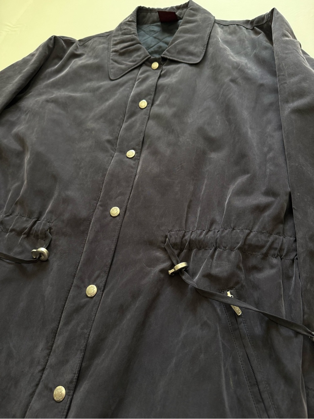 Vintage Bobby Jones 100% Silk Quilted Field Jacket Coat Men’s Golf Size Medium